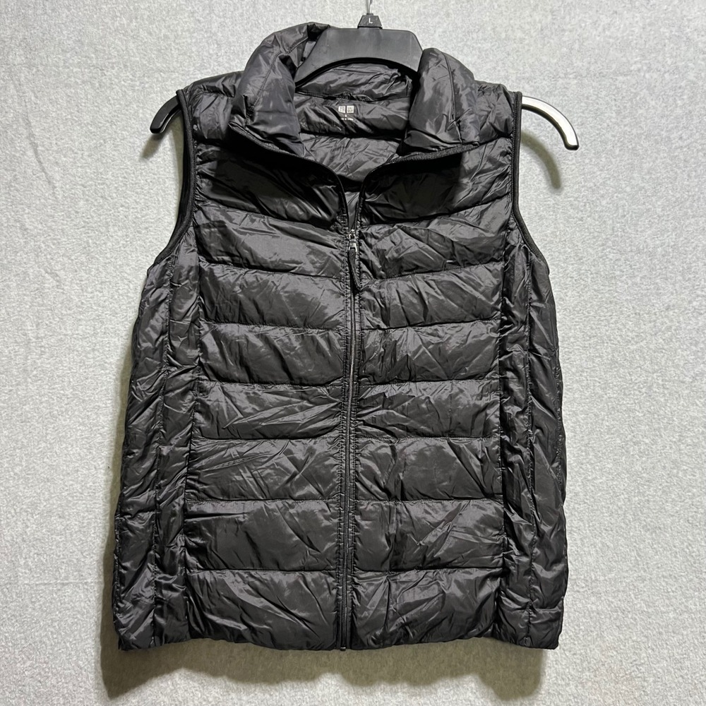 UNIQLO Womens Black Utility Lightweight Packable Down Puffer Vest Small Gorpcore